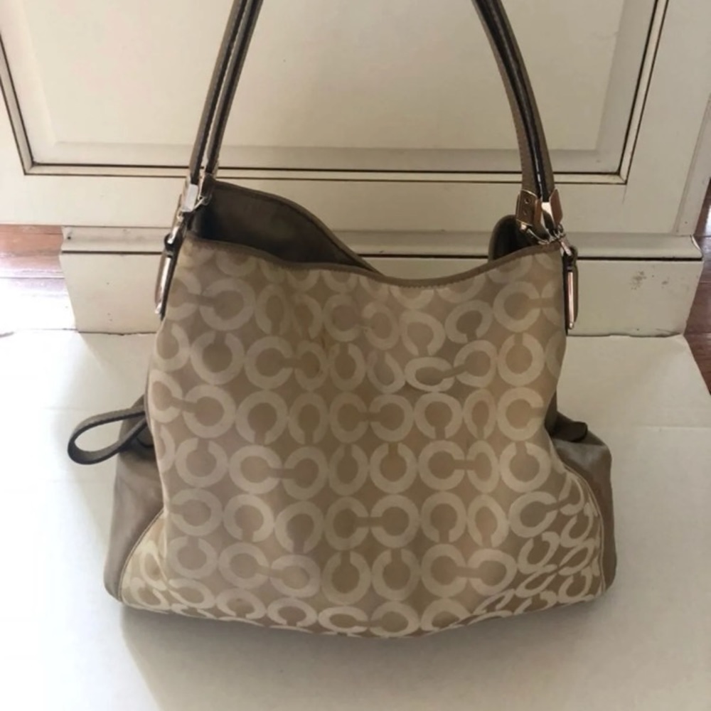 Coach Beige & Ivory Handbag